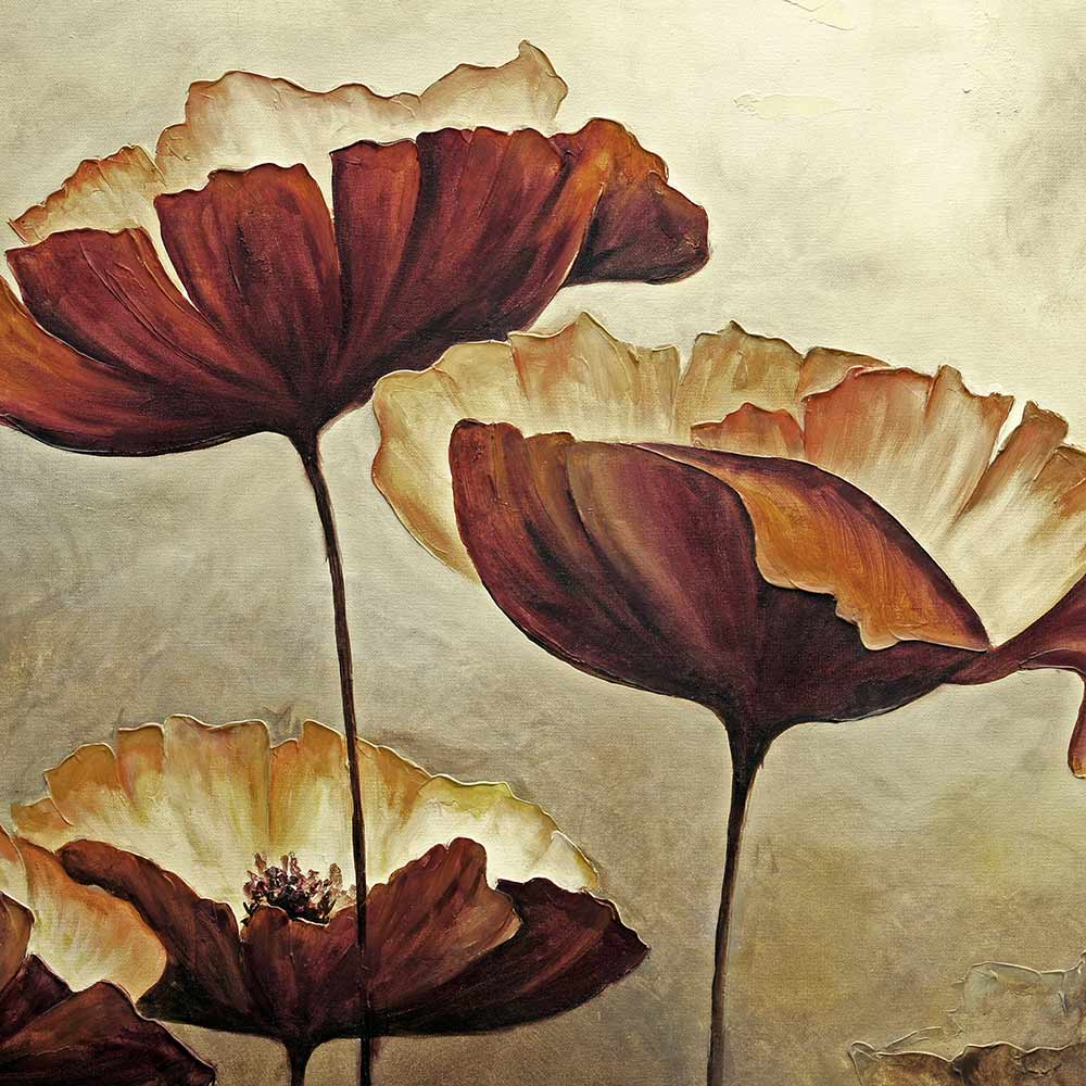 Painting Poppies with texture
