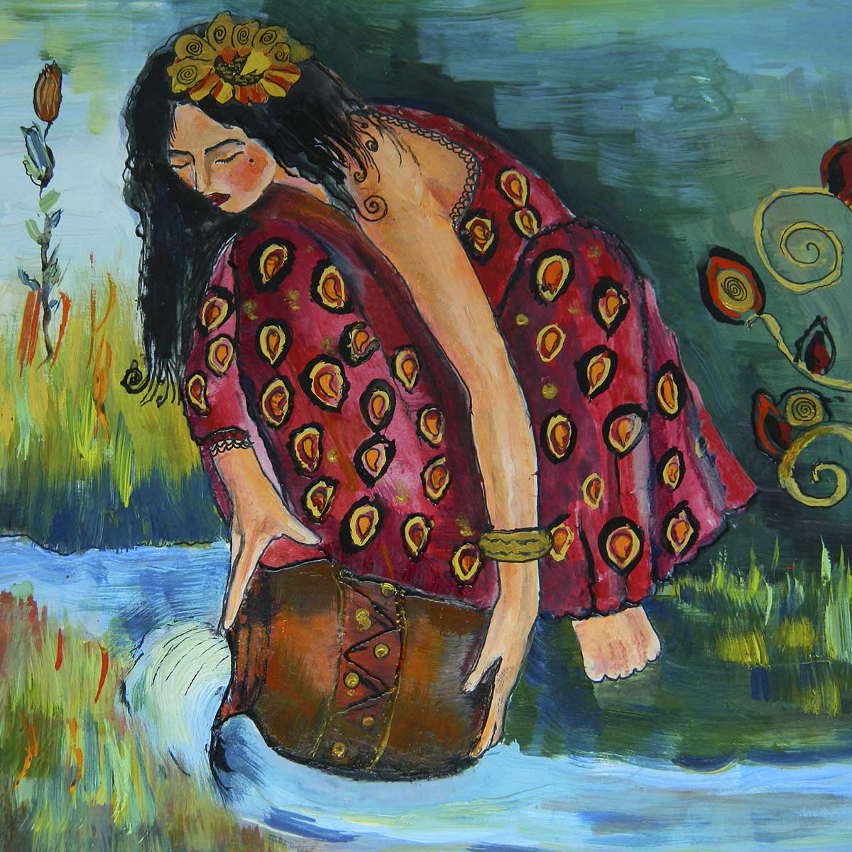 girl by the river